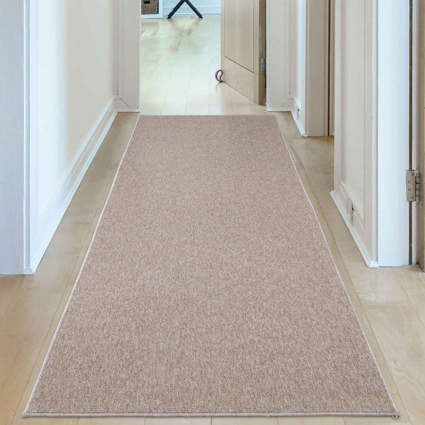 Flex Beige Low Pile Solid Rug