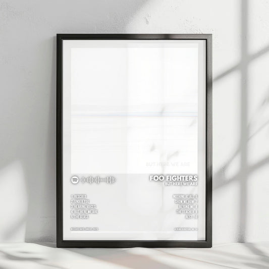 Foo Fighters "But Here We Are" Album Cover Poster - with Complete Tracklist