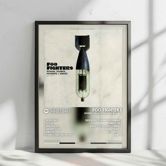 Foo Fighters "Echoes, Silence, Patience & Grace" Album Cover Poster - with Complete Tracklist