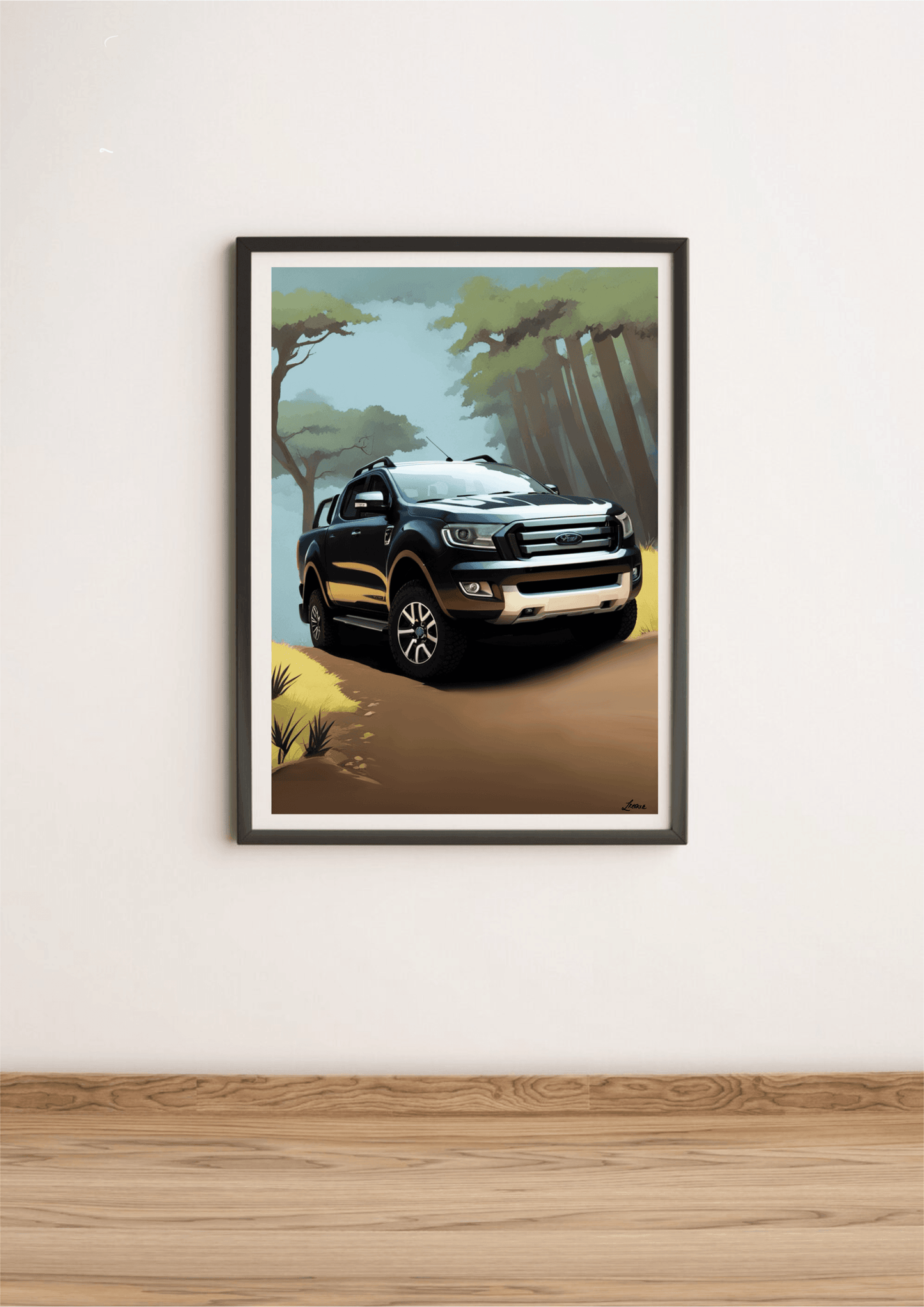 Adventure Jungle Car Print | Off-Road Explorer Wall Art