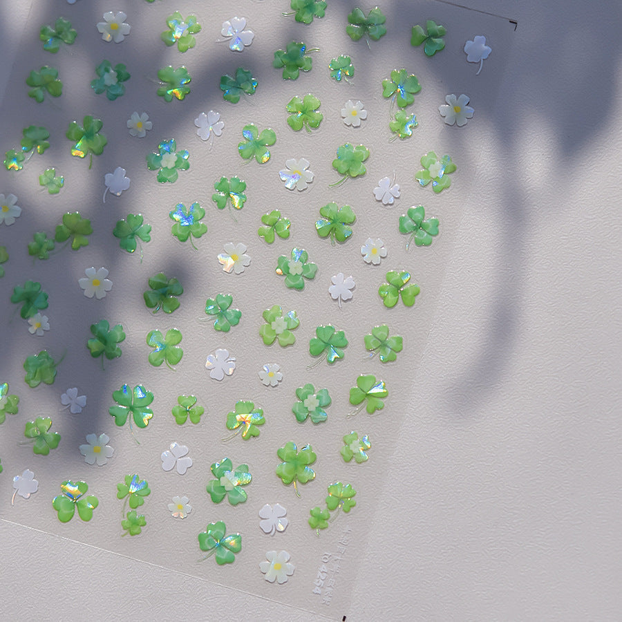 Hello Claws | Four-leaf Clover Jelly Nail Deco Sticker