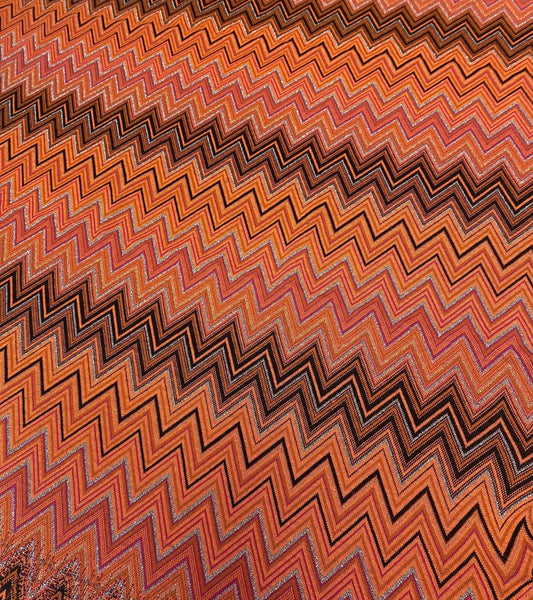 Black-Orange Glitter Mesh Knitted Fabric for Crafting and Fashion