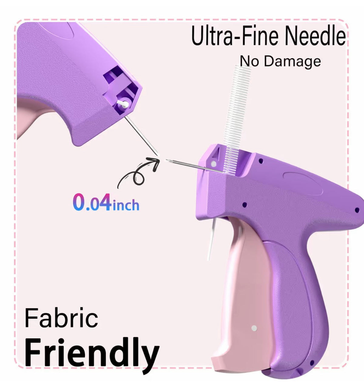 Quick stitch gun for clothing & fabrics