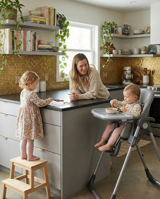 Flare Foldable High Chair - Grey