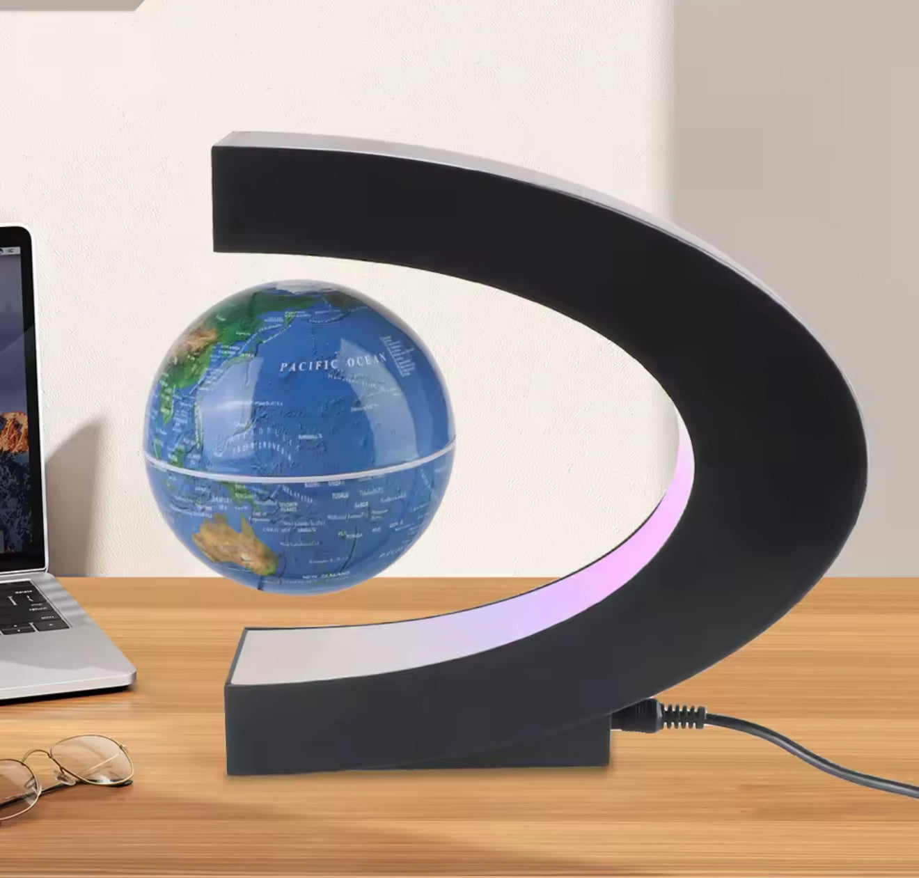 Magnetic Floating Globe, Creative magnetic levitation Earth Globe Night Light
