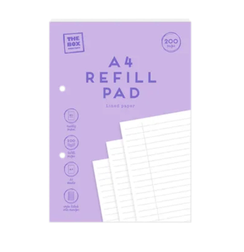 A4 refill pad (pastel) - 200 pages