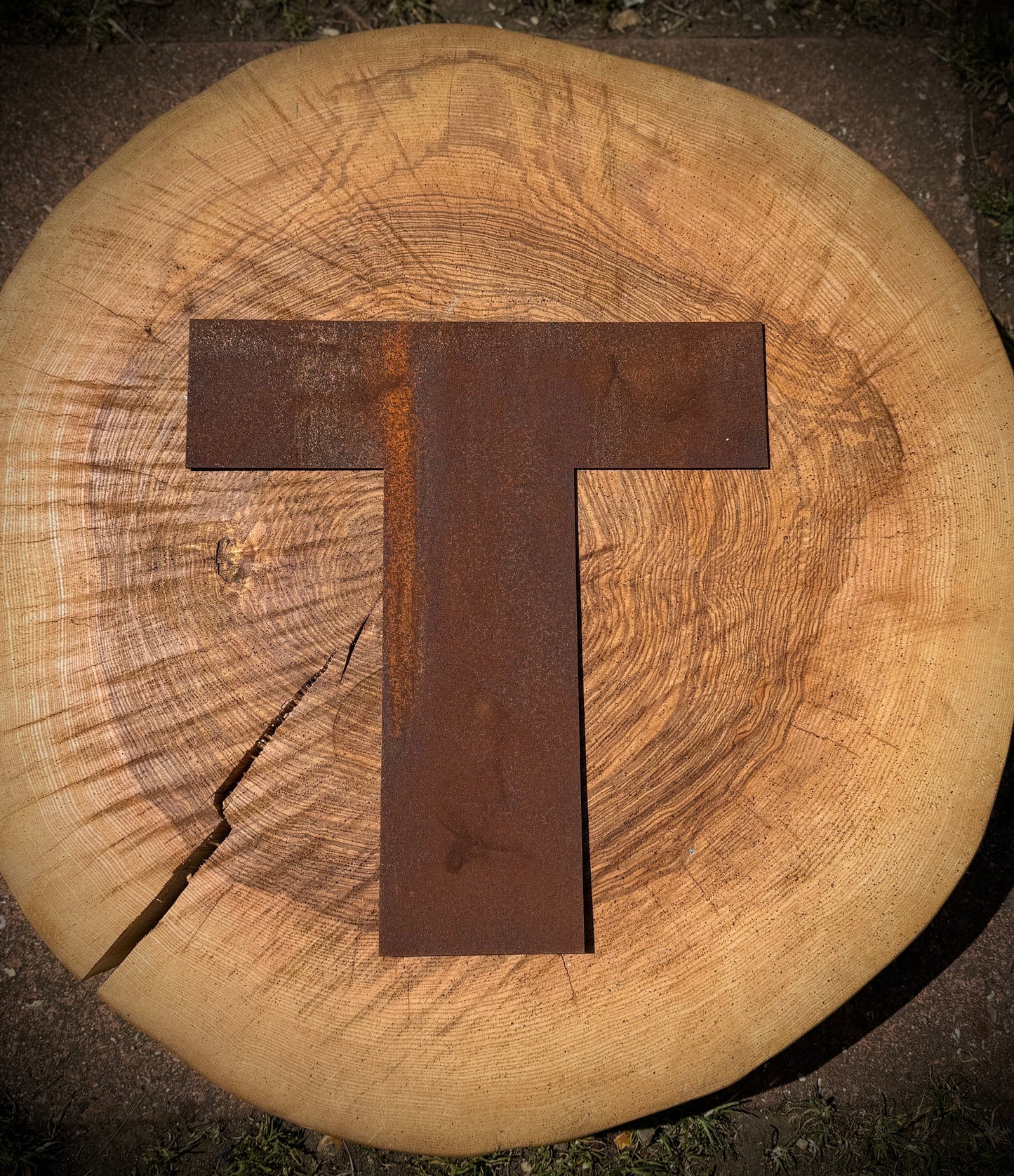 5" Fat Font Rusty Metal Letters A-Z 0-9