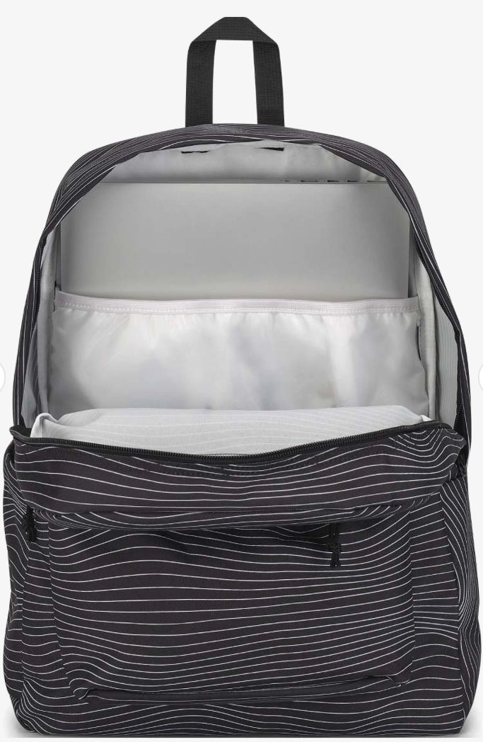 (CLEARANCE ITEM) Jansport SuperBreak Plus Backpack (Screen Waves)