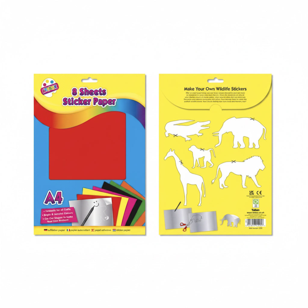 Metallic sticker paper 8 sheets