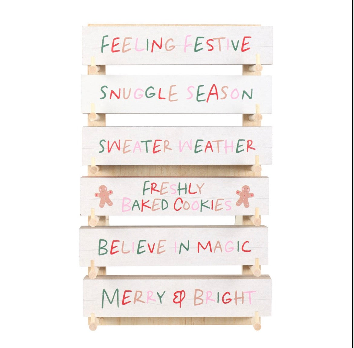 Christmas block sign