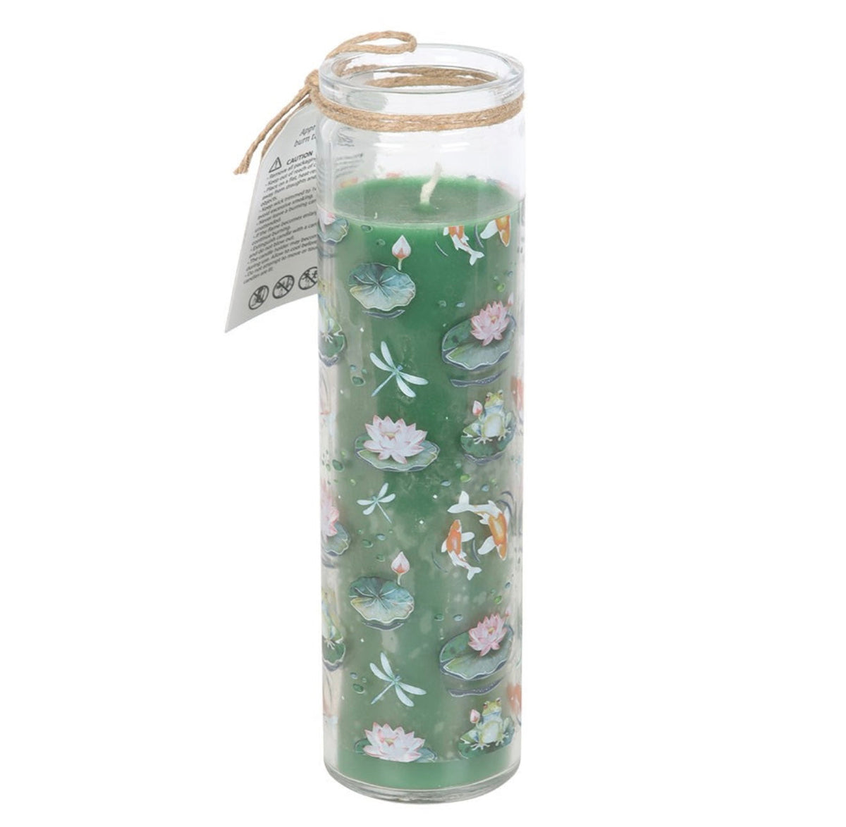 Tube candle - pond print