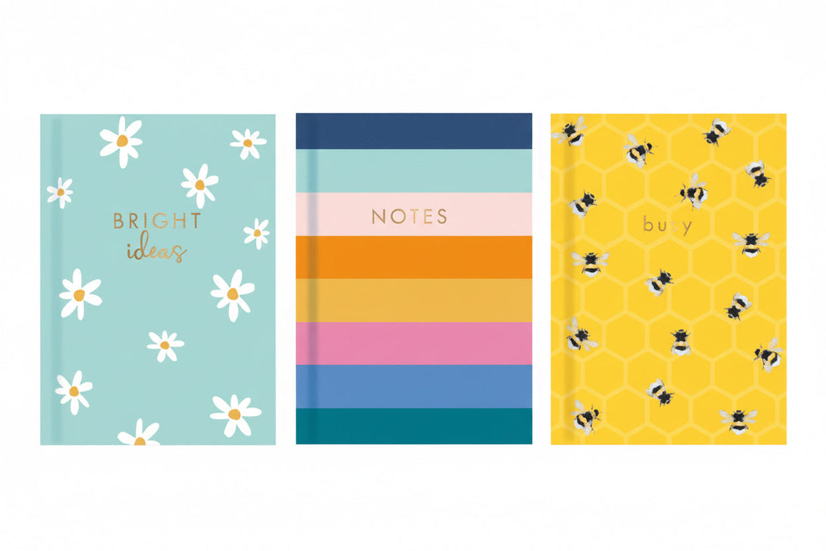 A6 hardback notebook - brights