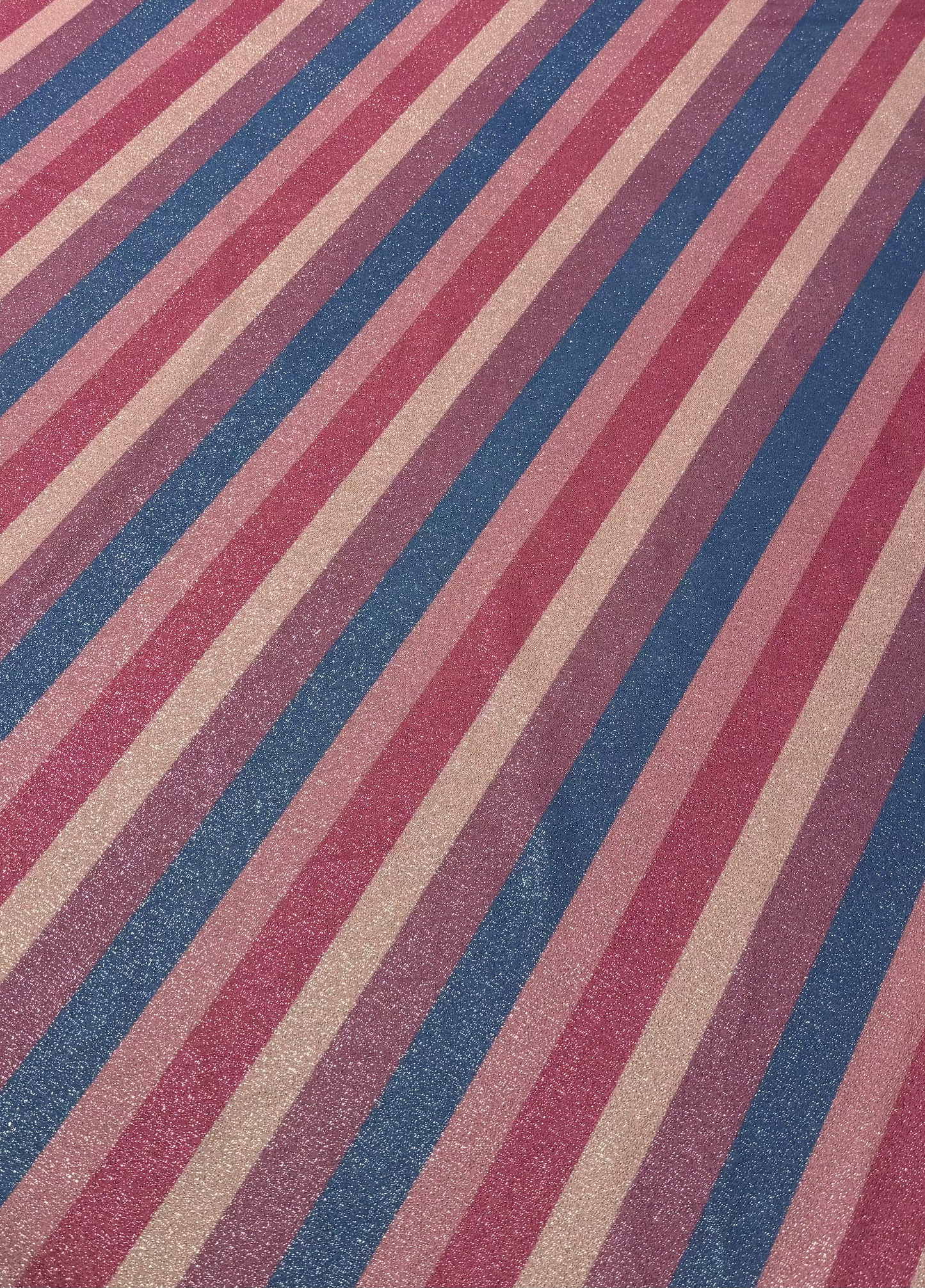 Lurex Striped Glitter Fabric by the Metre