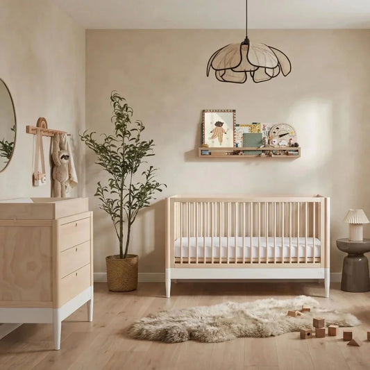 Gaia Baby Eos 2 Piece Room Set - Natural Ash/White