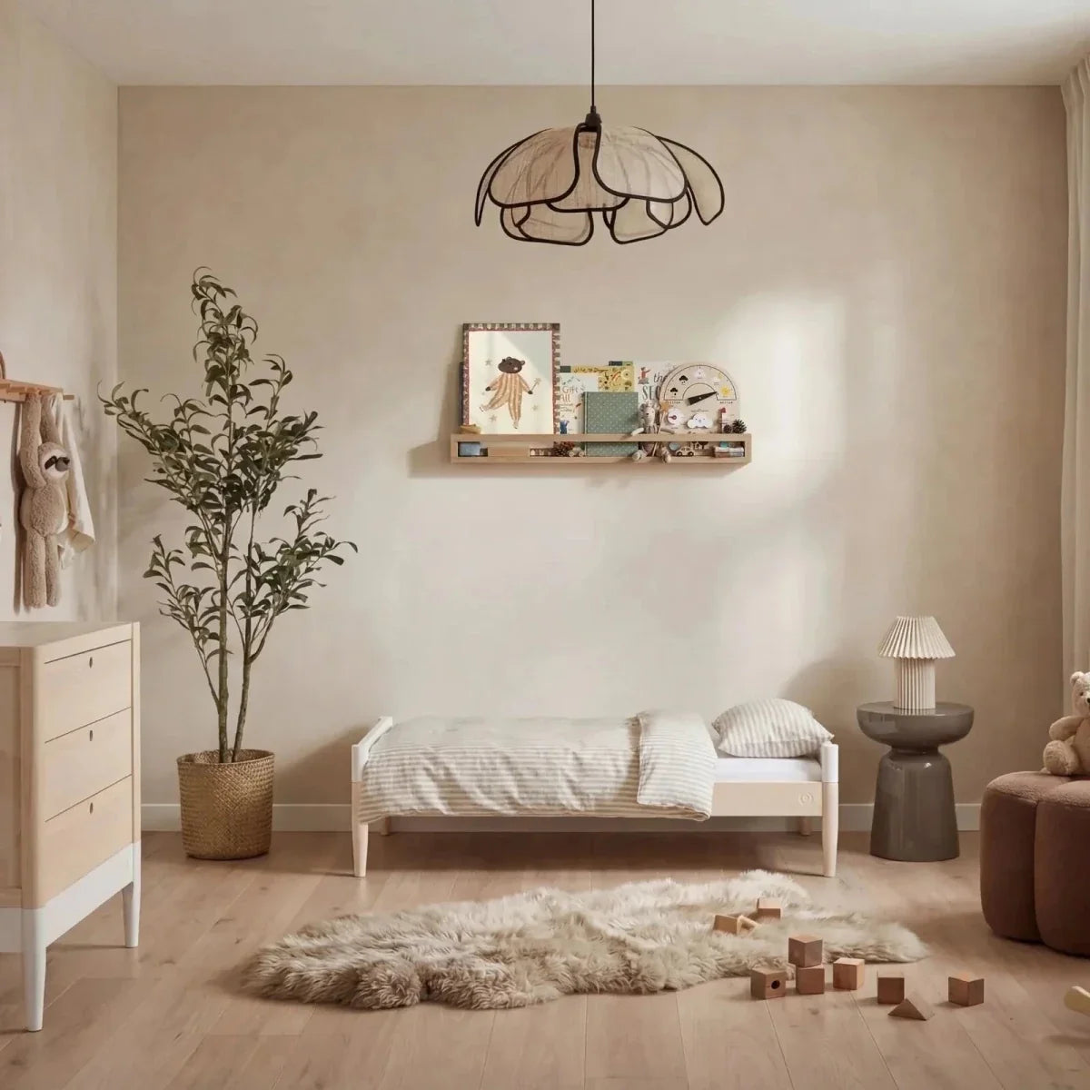 Gaia Baby Eos 2 Piece Room Set - Natural Ash/White