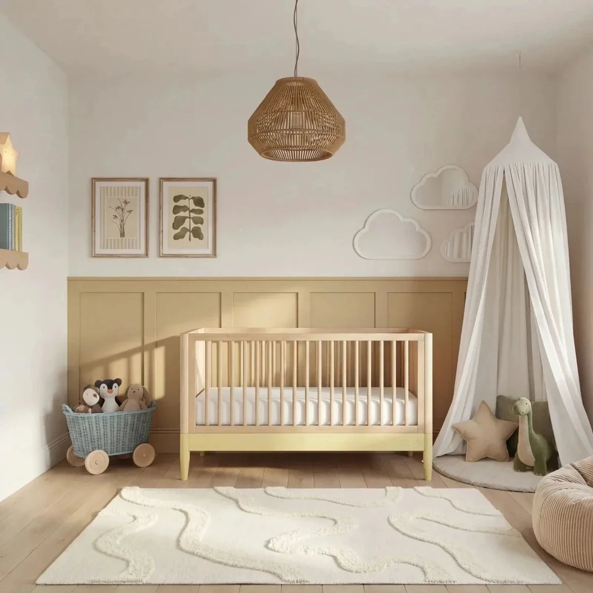 Gaia Baby Eos 2 Piece Room Set - Primrose Yellow/Natural Ash