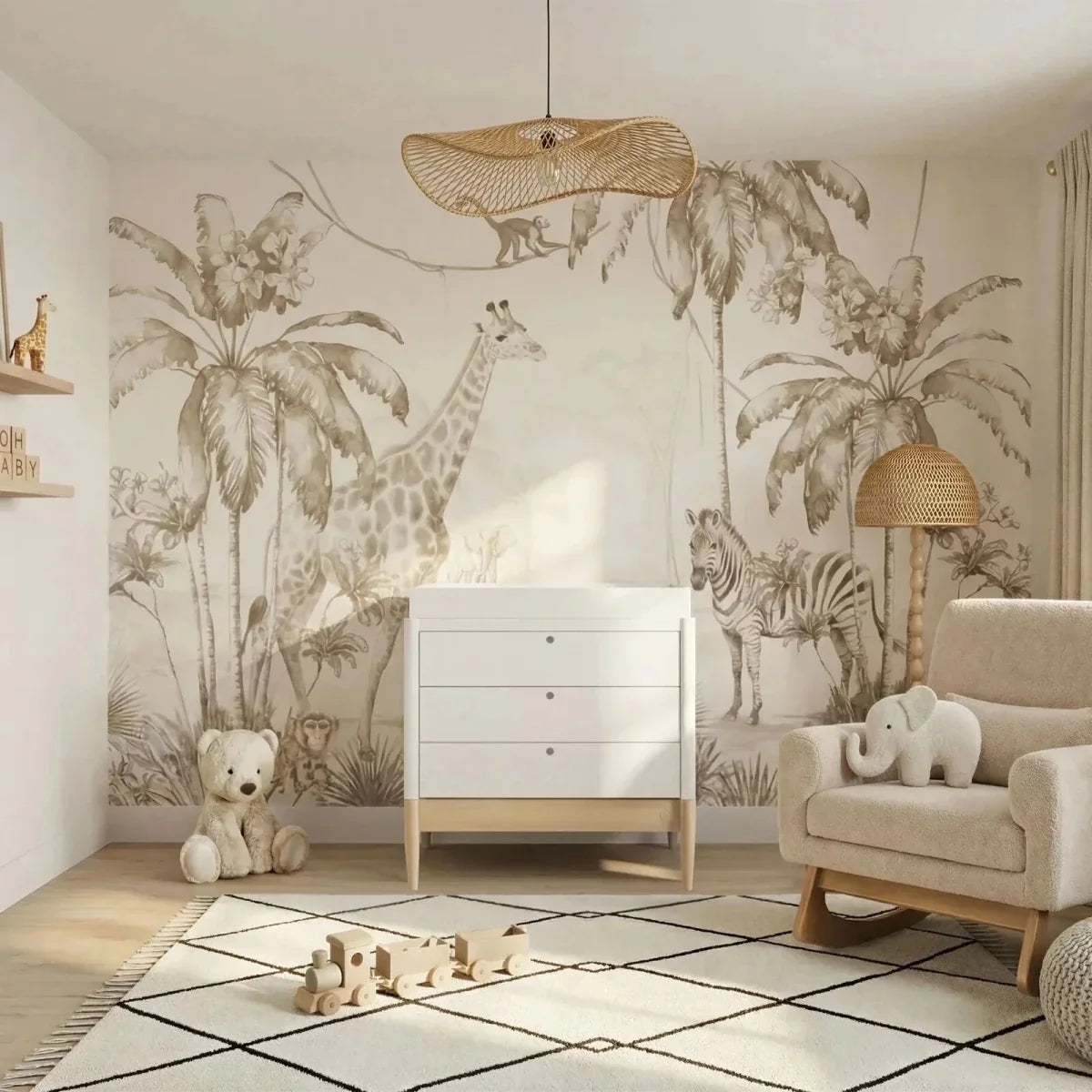 Gaia Baby Eos 2 Piece Room Set - White/Natural