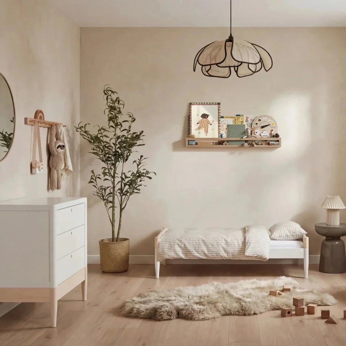 Gaia Baby Eos 2 Piece Room Set - White/Natural