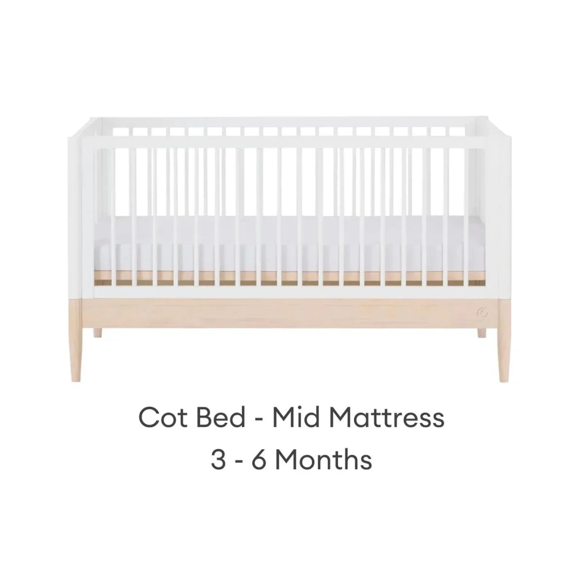 Gaia Baby Eos 2 Piece Room Set - White/Natural