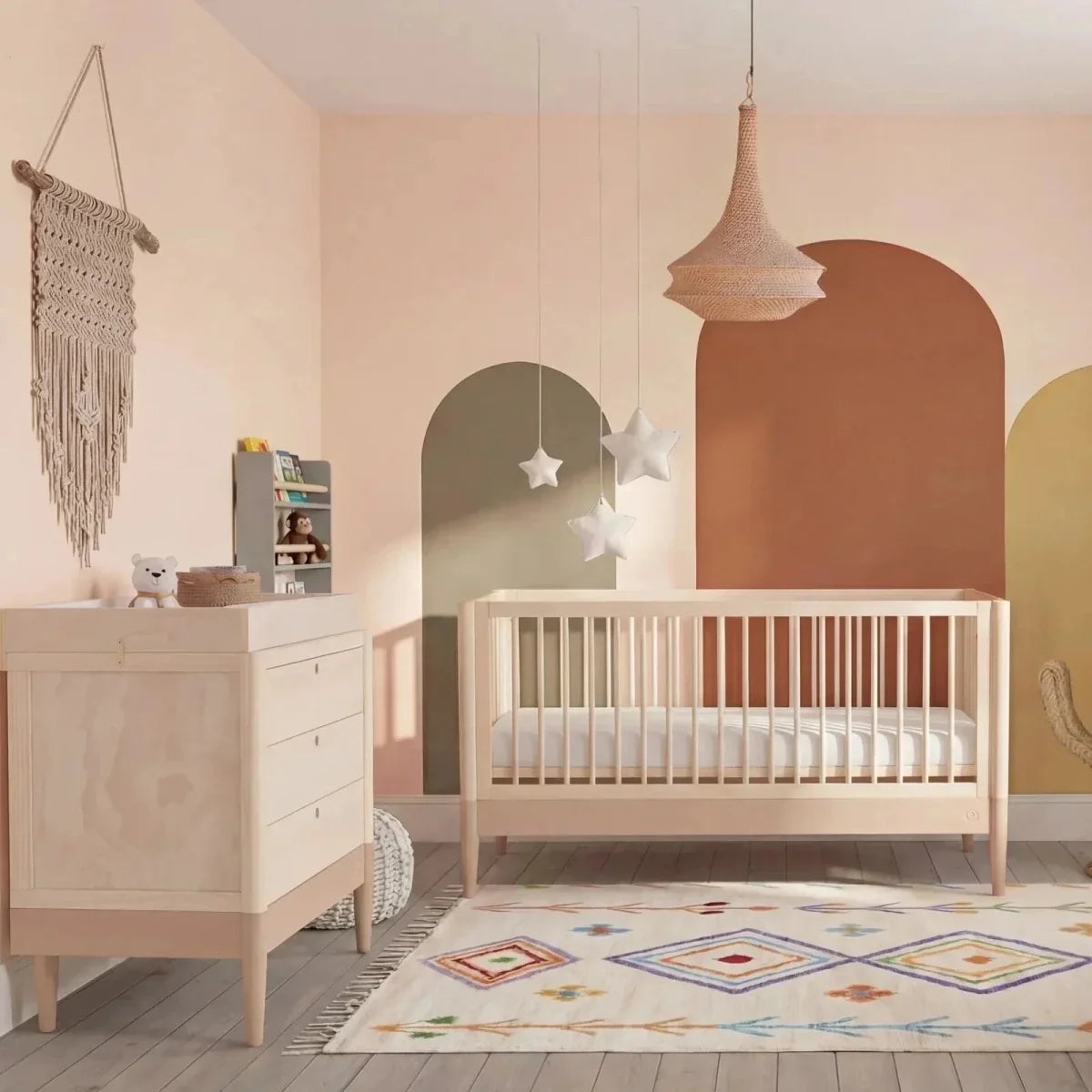 Gaia Baby Eos 2 Piece Room Set - Powder Blush/Natural Ash