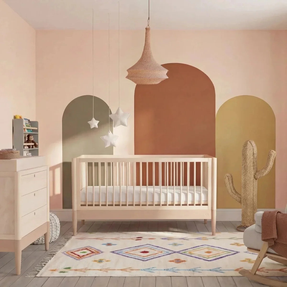 Gaia Baby Eos 2 Piece Room Set - Powder Blush/Natural Ash