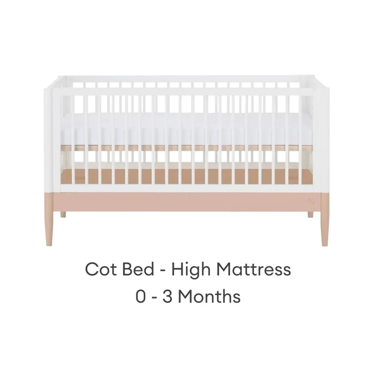 Gaia Baby Eos 2 Piece Room Set - Powder Blush/White