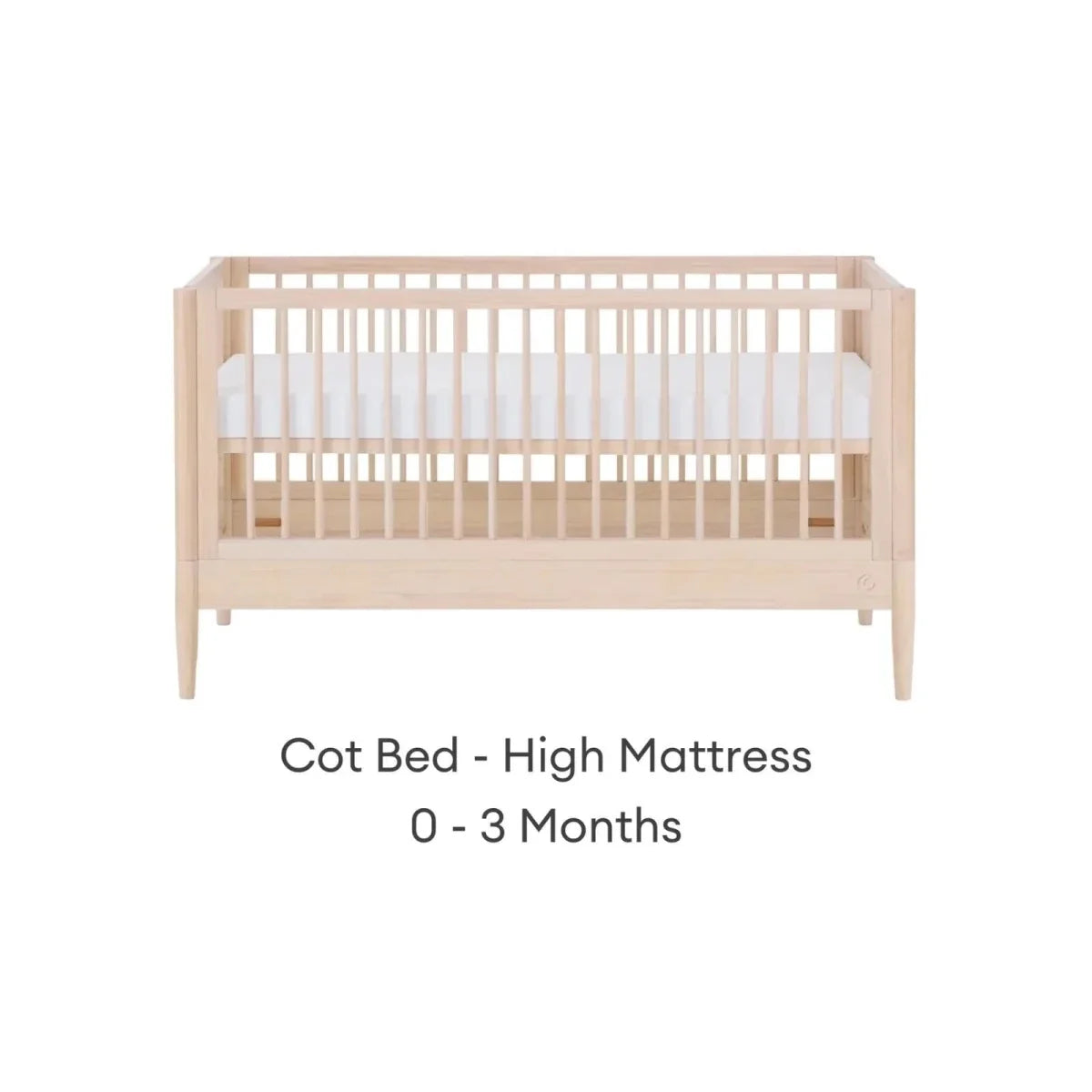 Gaia Baby Eos Nursery Cot Bed - All Natural Ash
