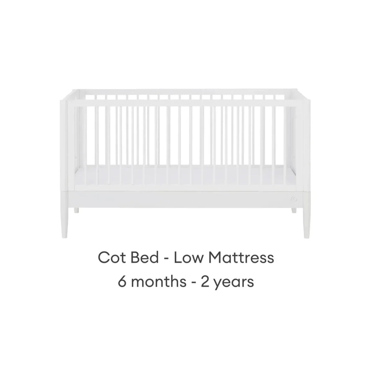 Gaia Baby Eos Nursery Cot Bed - All White