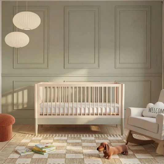 Gaia Baby Eos Nursery Cot Bed - Desert Sage/Natural Ash