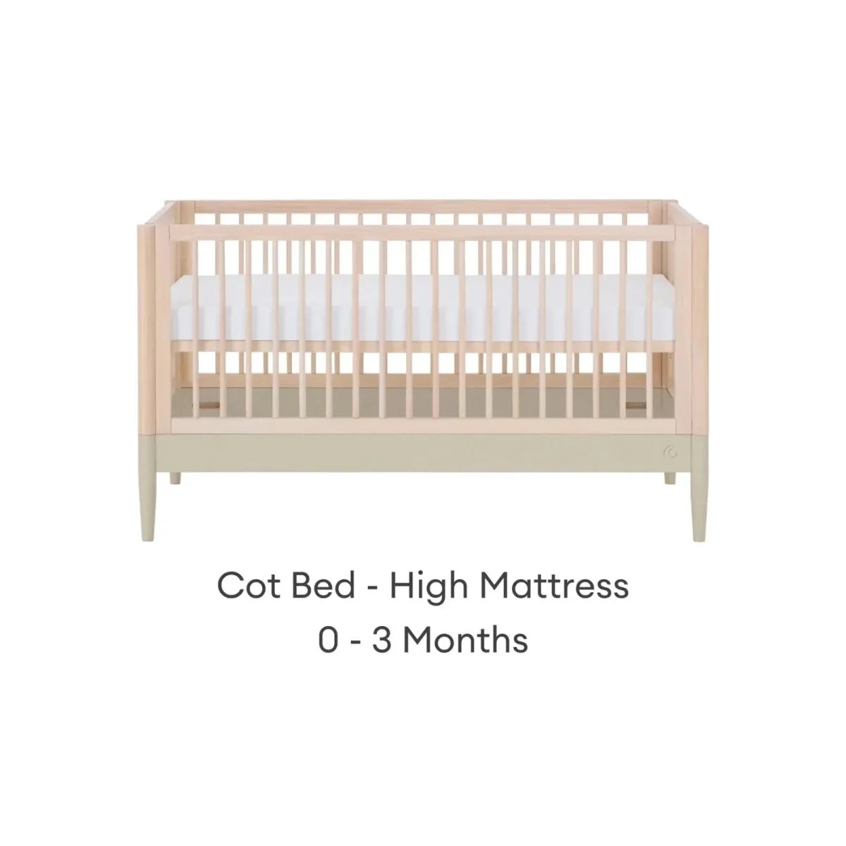 Gaia Baby Eos Nursery Cot Bed - Desert Sage/Natural Ash