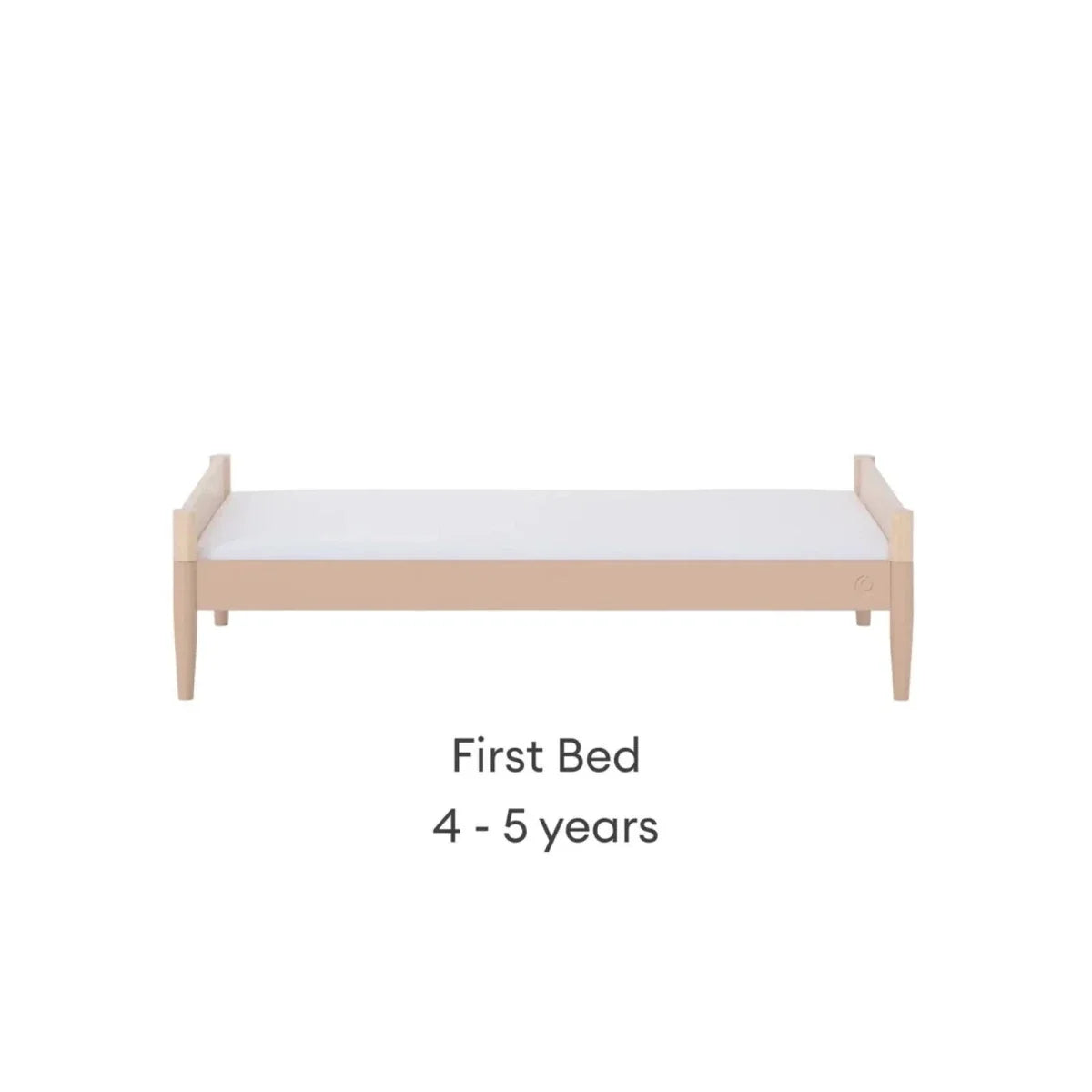 Gaia Baby Eos Nursery Cot Bed - Powder Blush/Natural Ash