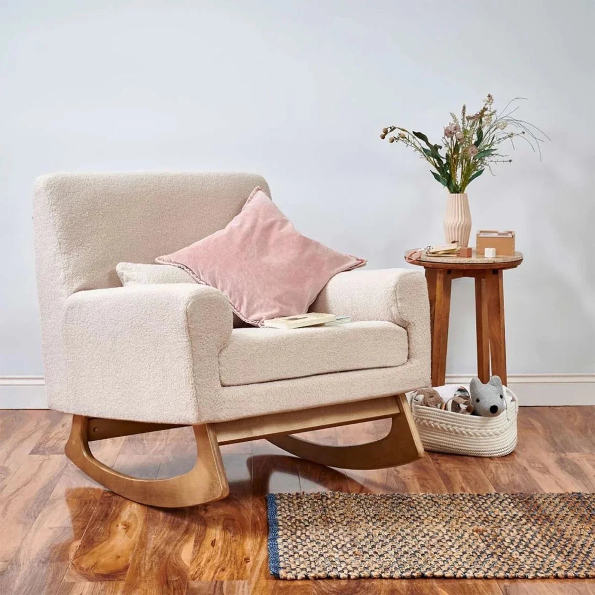 Gaia Baby Serena Rocking & Nursing Chair - Biscuit Boucle