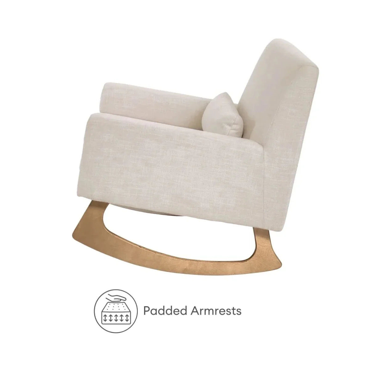 Gaia Baby Serena Rocking & Nursing Chair - Oat
