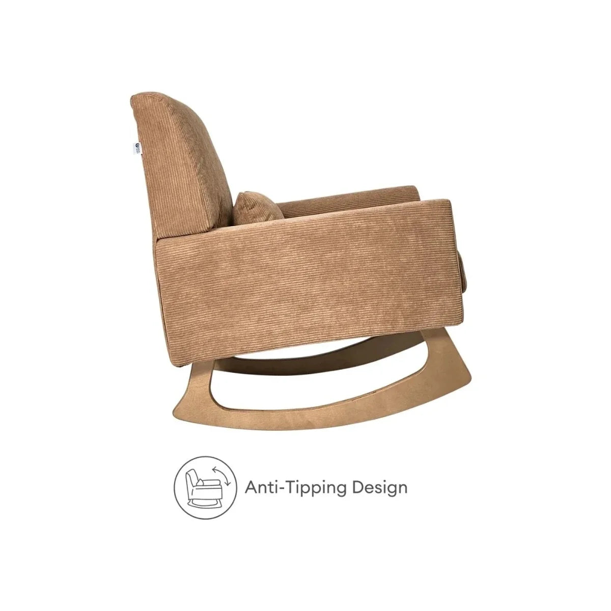 Gaia Baby Serena Rocking & Nursing Chair - Caramel Corduroy