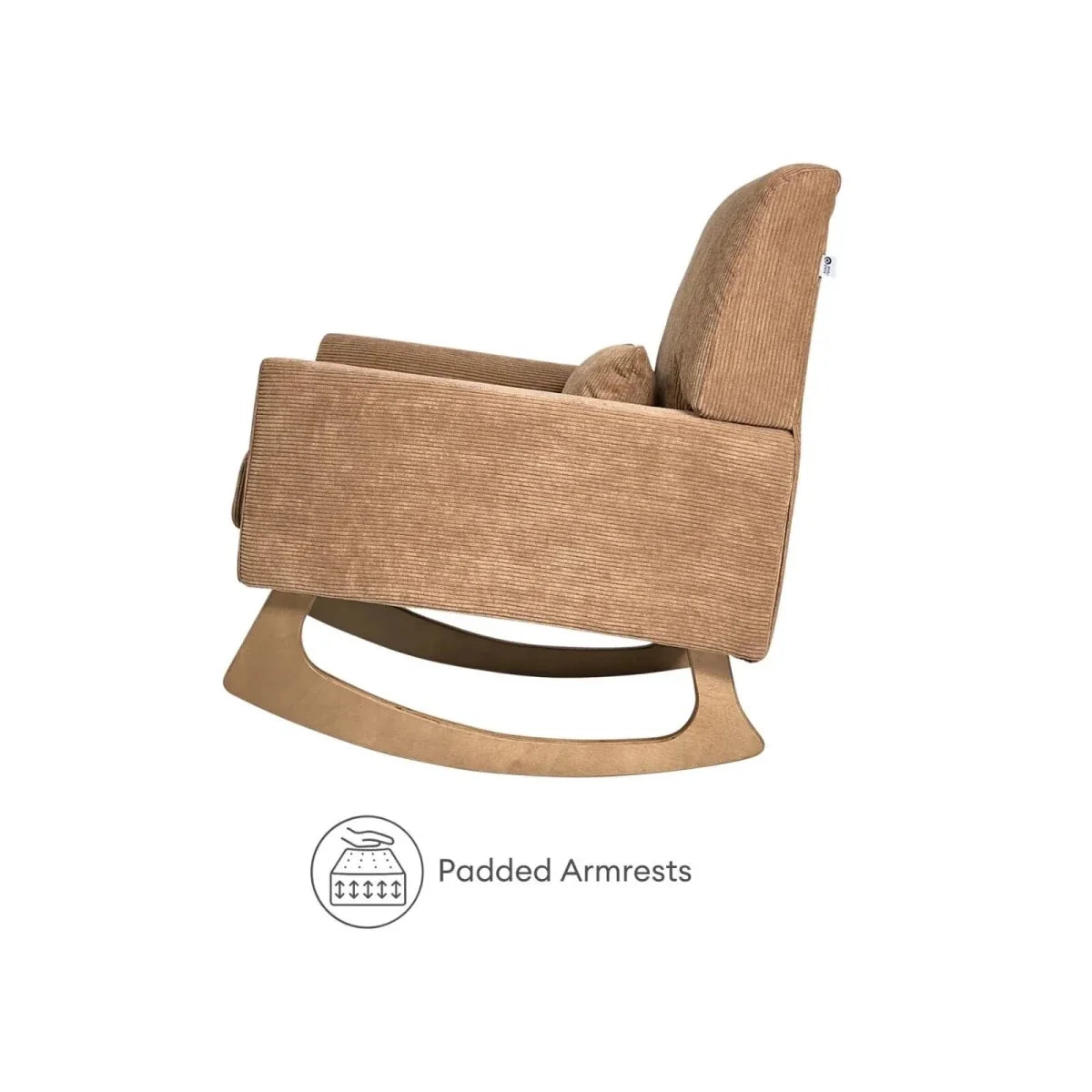 Gaia Baby Serena Rocking & Nursing Chair - Caramel Corduroy