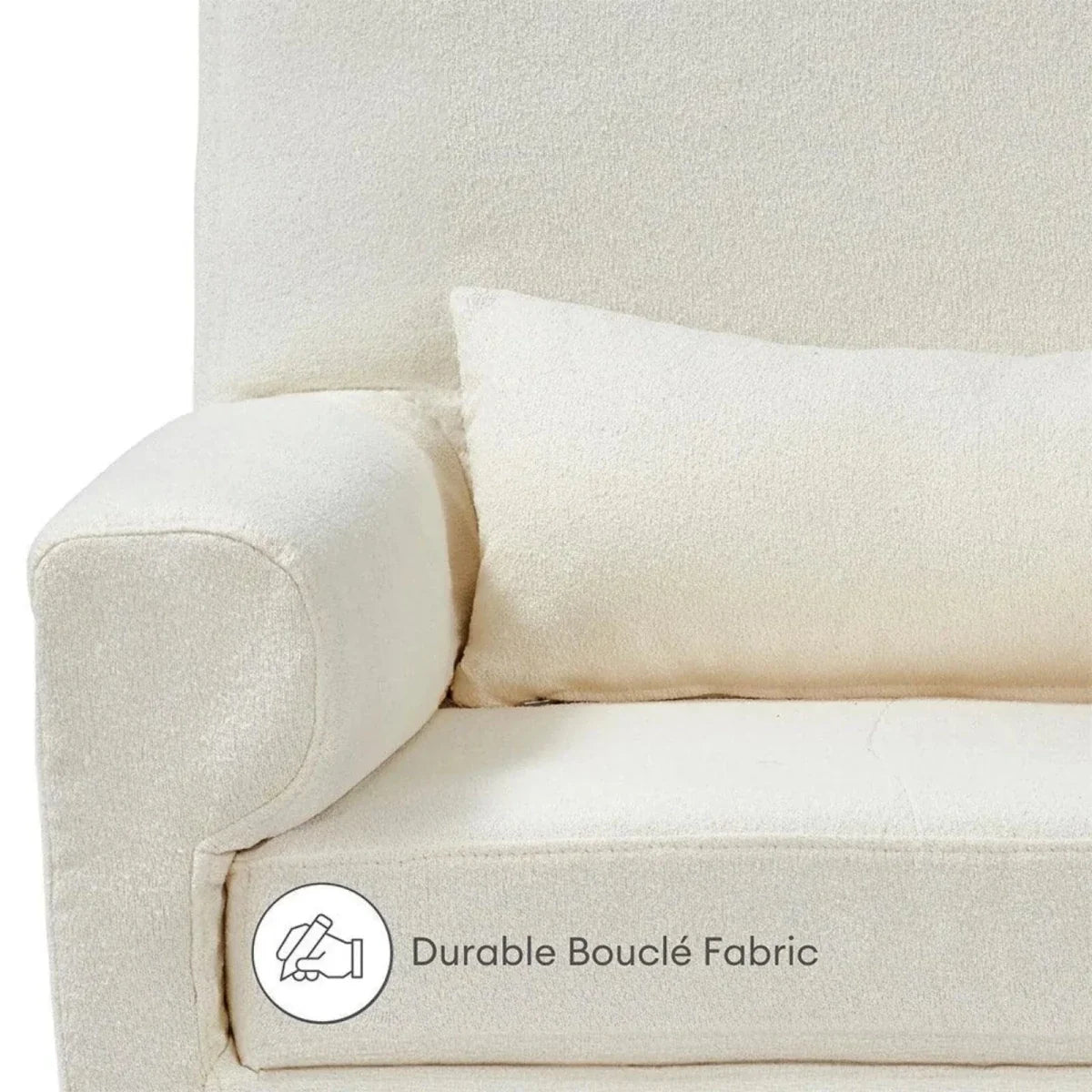 Gaia Baby Serena Rocking & Nursing Chair - Chalk Boucle