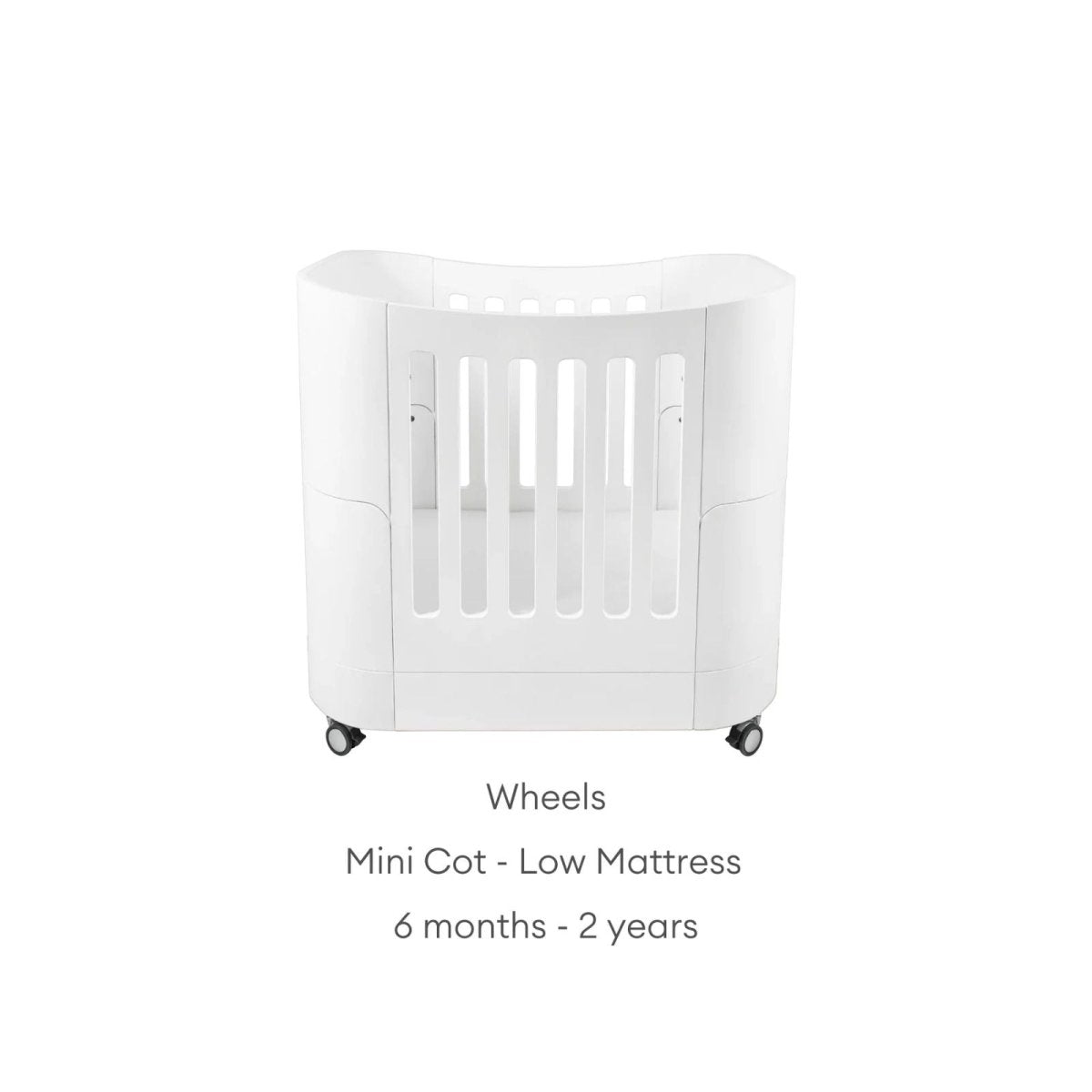 Gaia Baby Serena Mini Cot and Cot Bed Set - White/Natural