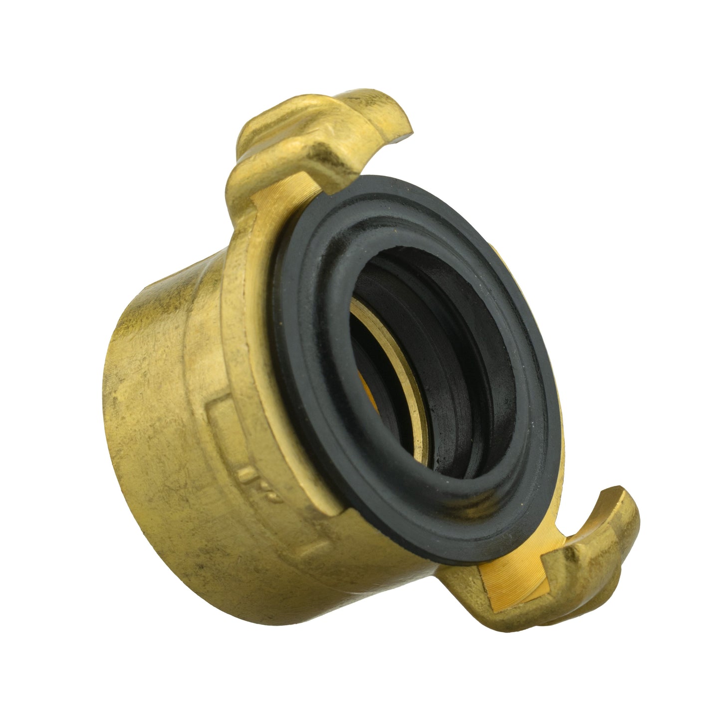 Wall Flange Kit 25mm MDPE + Brass Bib Tap with Geka Claw Outlet Water Connector