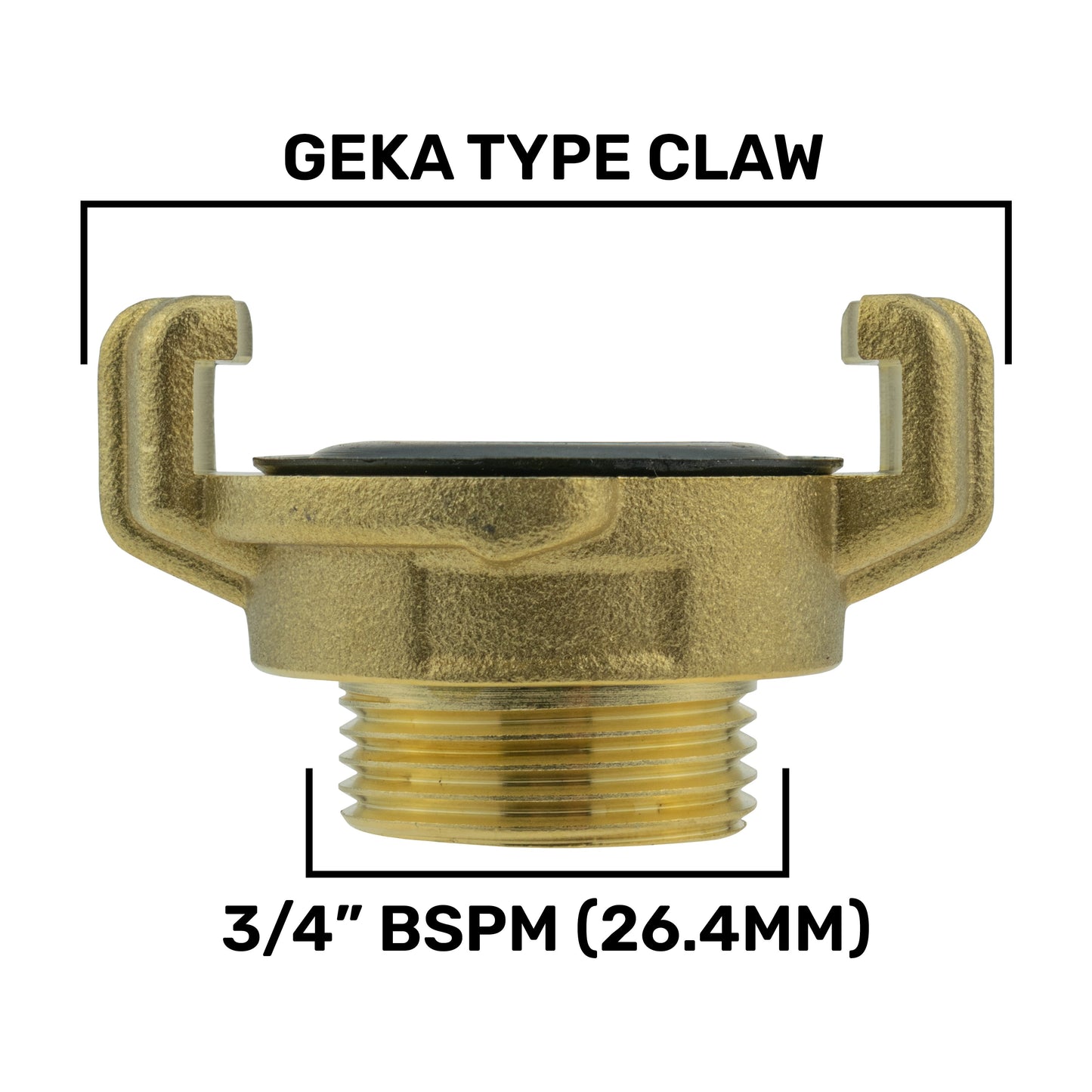 Geka Type Connector with BSPF-Quick Connect Valve & Hose Connector 3/4" BSPF