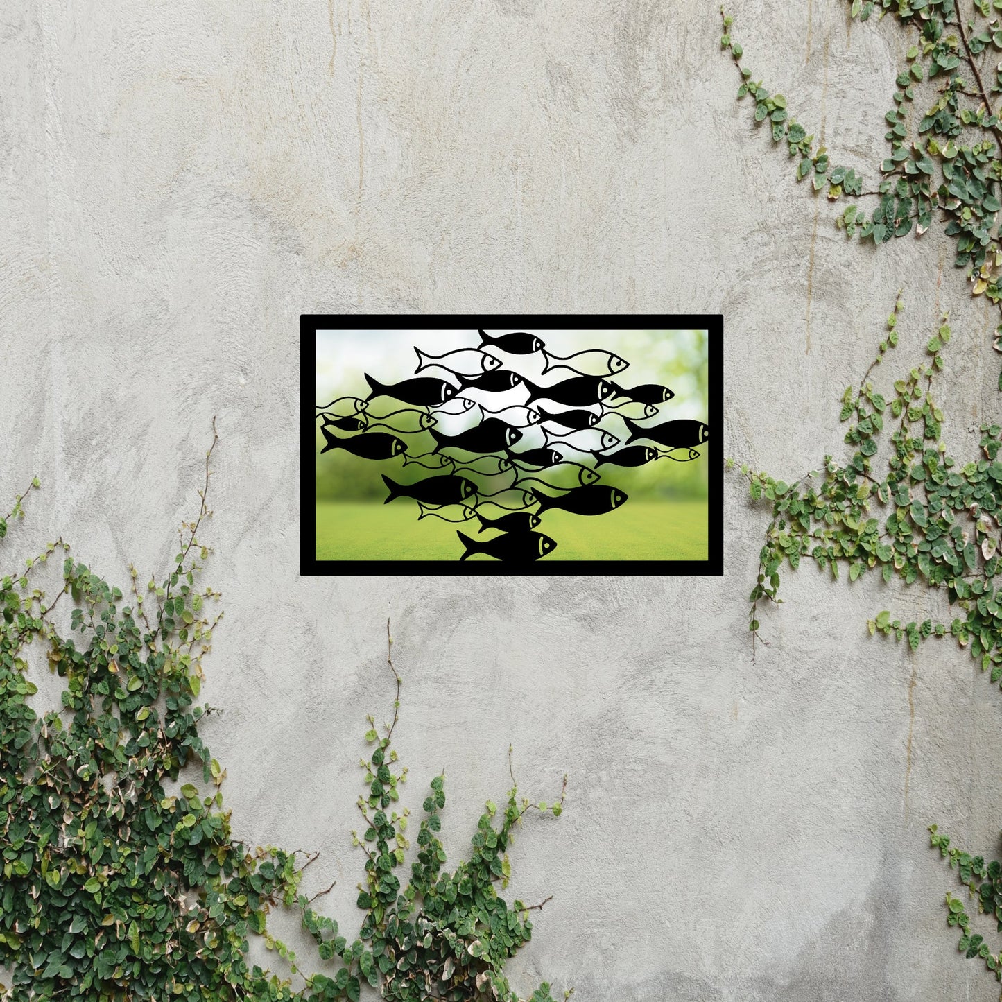 School of Fish Garden Mirror