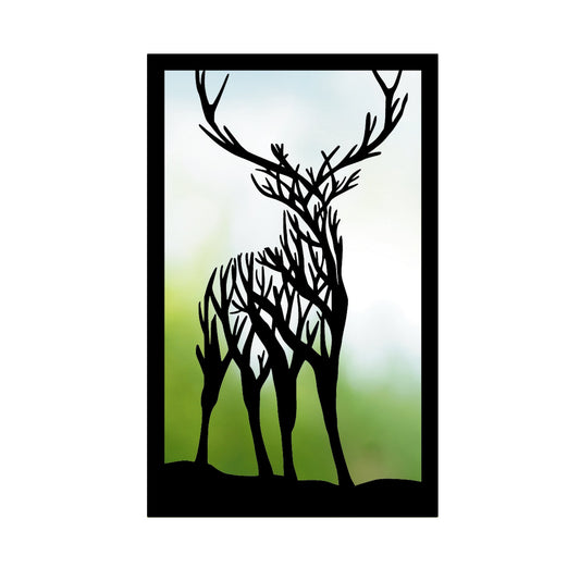 Staring Stag Garden Mirror