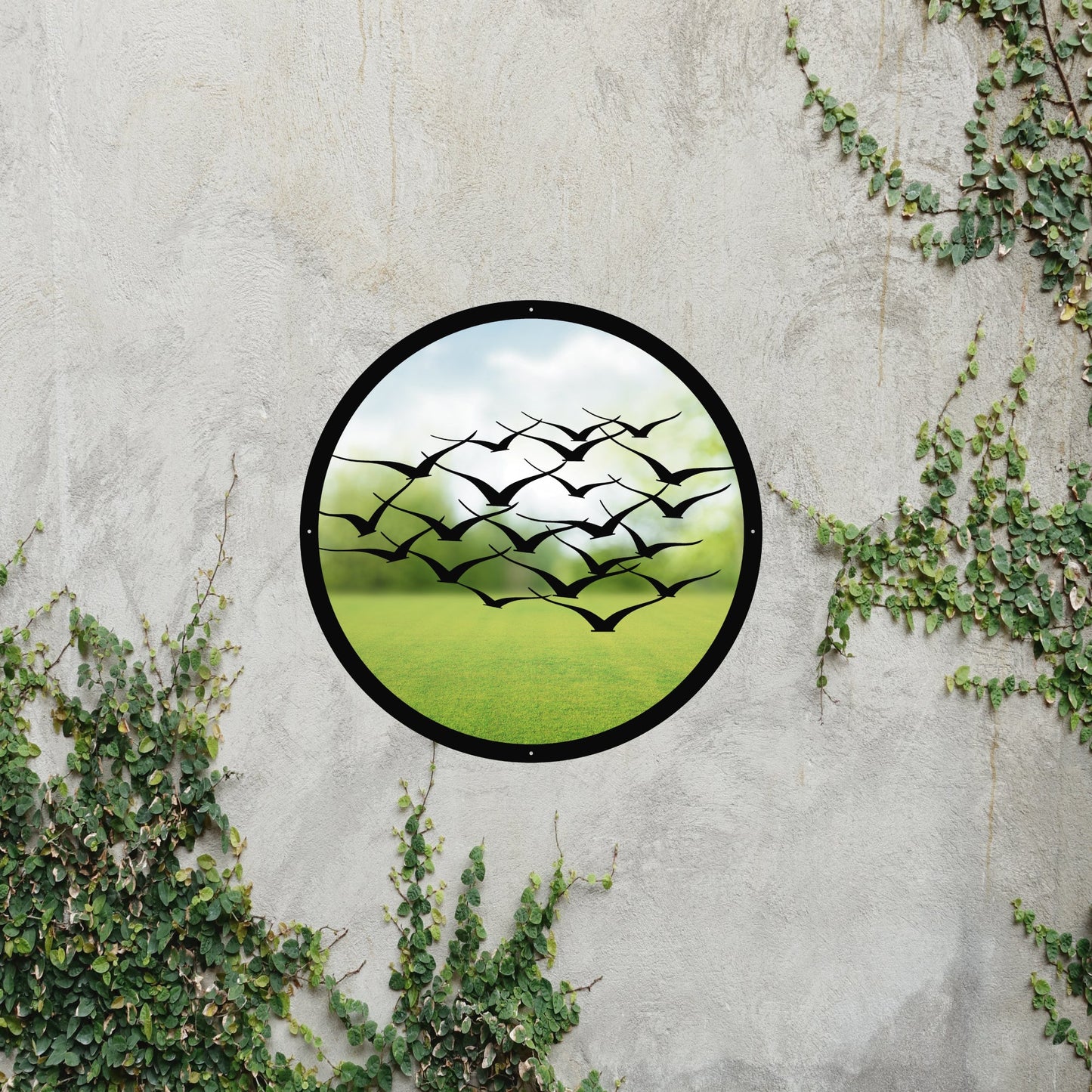 Flock of Birds Garden Mirror