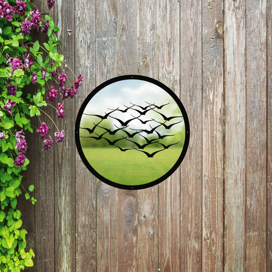 Flock of Birds Garden Mirror