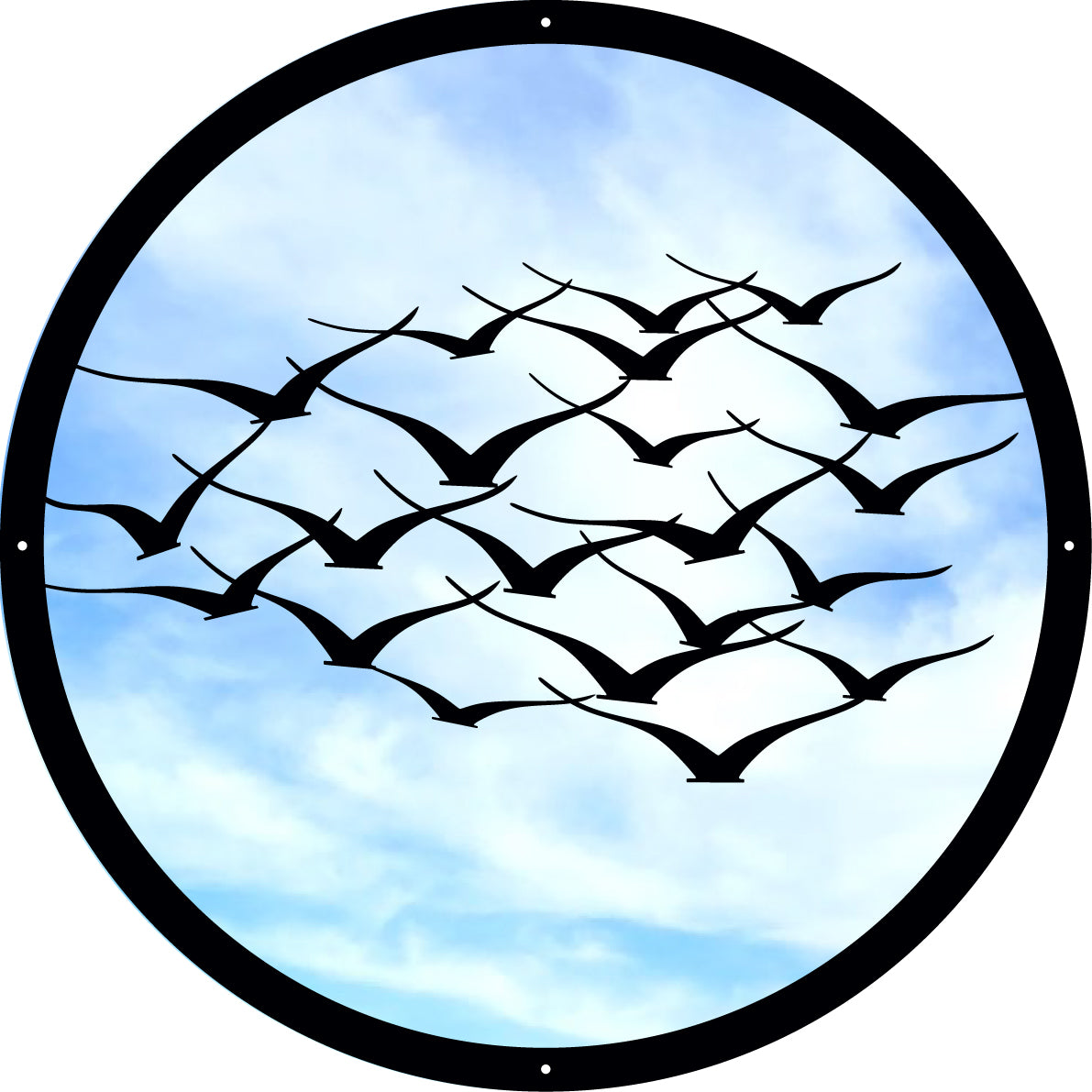 Flock of Birds Garden Mirror