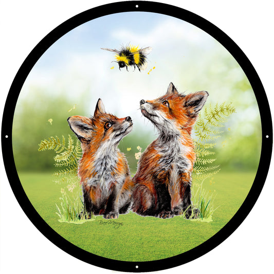 Bumble Bee Trio Garden Mirror