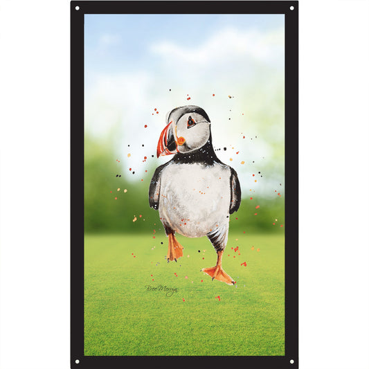 Walking Puffin Garden Mirror