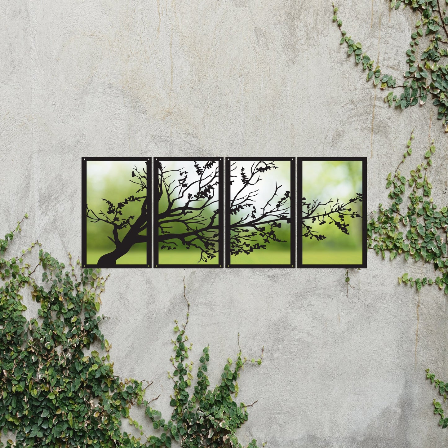 Large Tree Panel Mirror Set