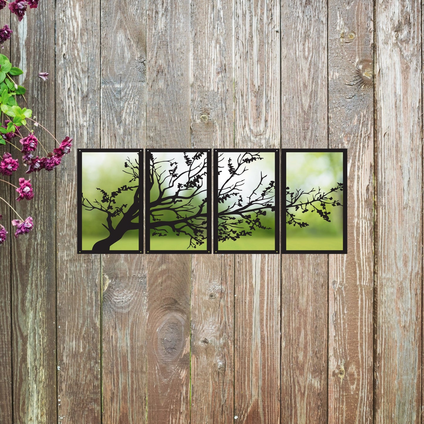 Large Tree Panel Mirror Set