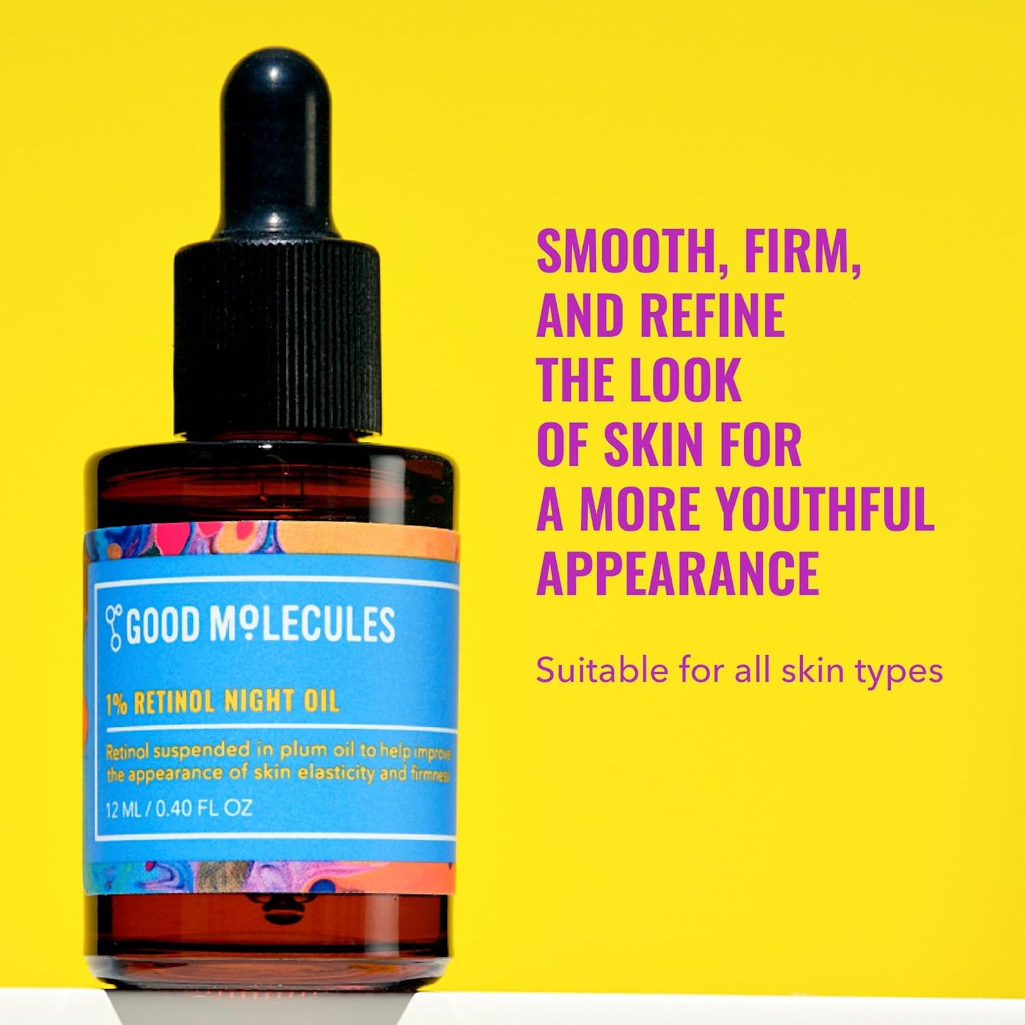 Good Molecules 1% Retinol Night Oil- Fights Fine Lines, Uneven Texture