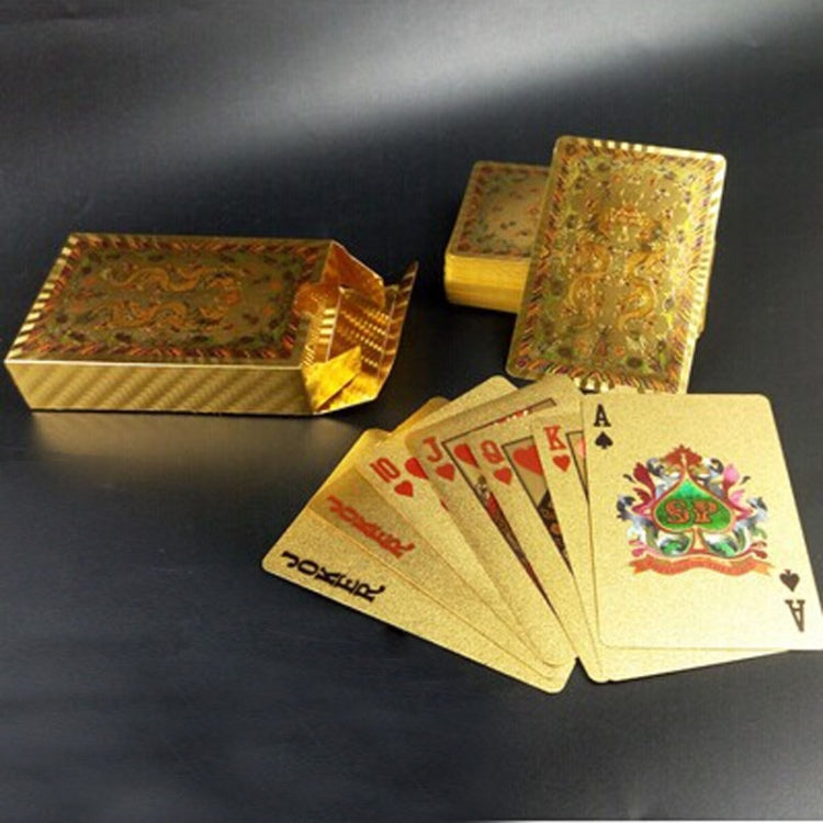 Creative Frosted  Back Texture Plastic From Vegas to Macau Playing Cards Texas Poker Novelty Collection Gift, Mosaic Gold Dollar Paper Box, Golden Dragon and Phoenix Paper Box, Gold Double Dragon Kung Hei Fat Choy Paper Box, Golden Tattice Paper Box   ...
